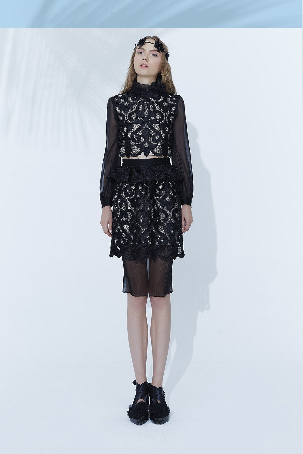 Stained Messages Layered Skirt