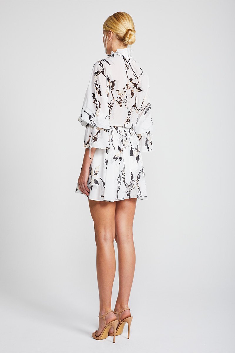 APPARITION FRILL COLLAR MINI DRESS