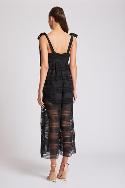 ARUBA BABY DOLL JUMPSUIT - BLACK