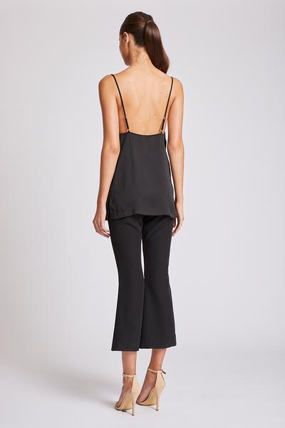 CALYPSO BIAS COWL CAMI - BLACK