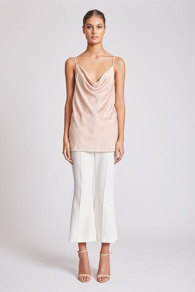 CALYPSO BIAS COWL CAMI - BLUSH