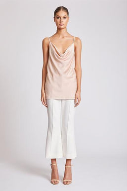 CALYPSO BIAS COWL CAMI - BLUSH