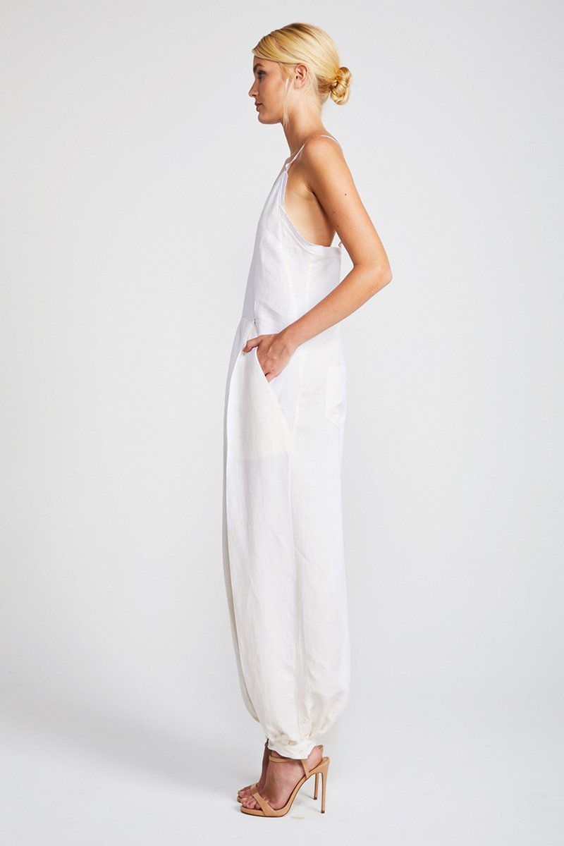DAWN TAILORED HAREM JUMPSUIT - CREAM