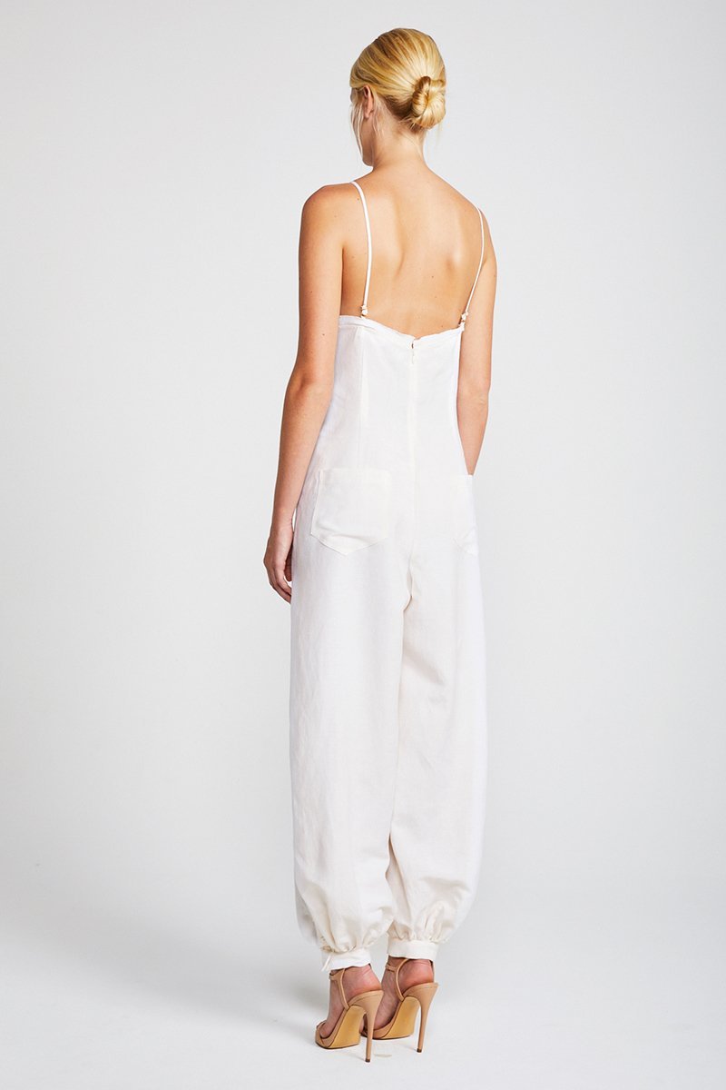 DAWN TAILORED HAREM JUMPSUIT - CREAM