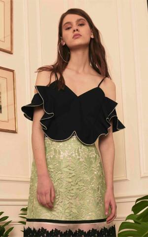 BUTTERFLY PEPLUM TOP