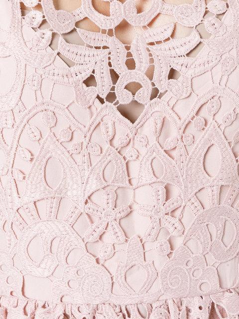 GUIPURE LACE CAMI DRESS (PINK)