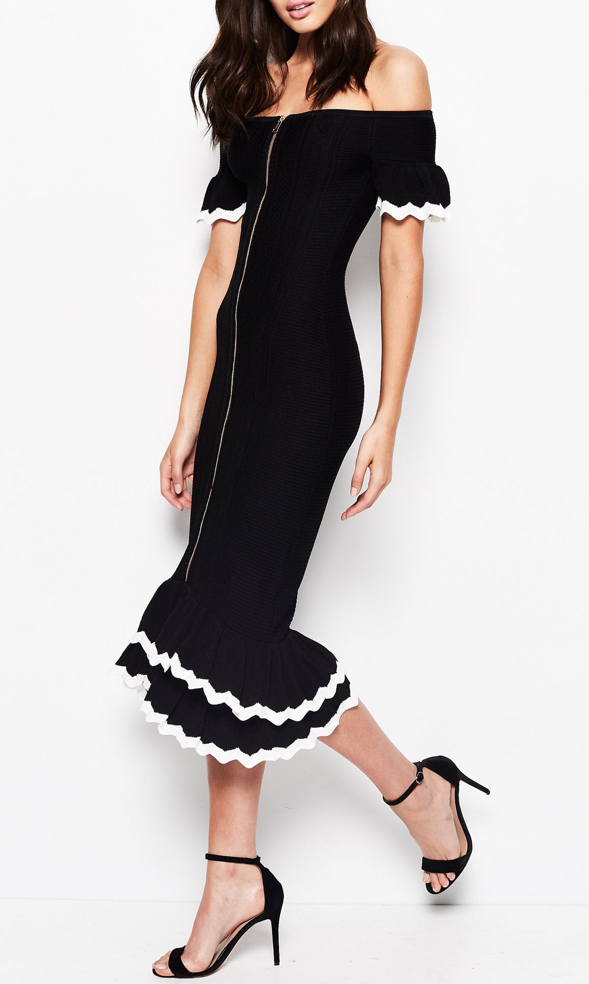 JUST BECAUSE DRESS BLACK