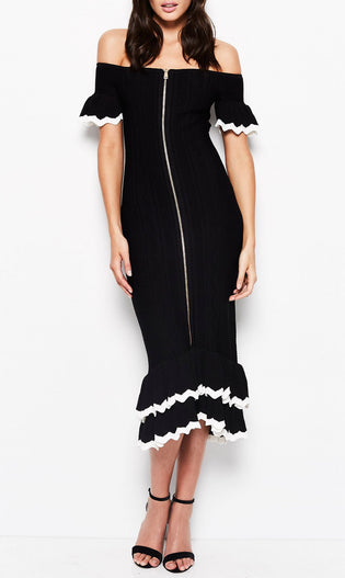 JUST BECAUSE DRESS BLACK