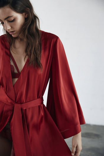 Late Night Robe in Marsala