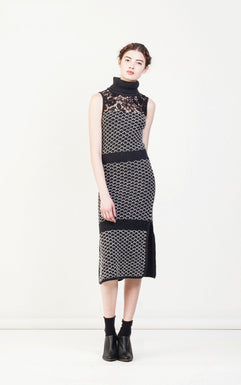 Knitted Dress With Intarsia