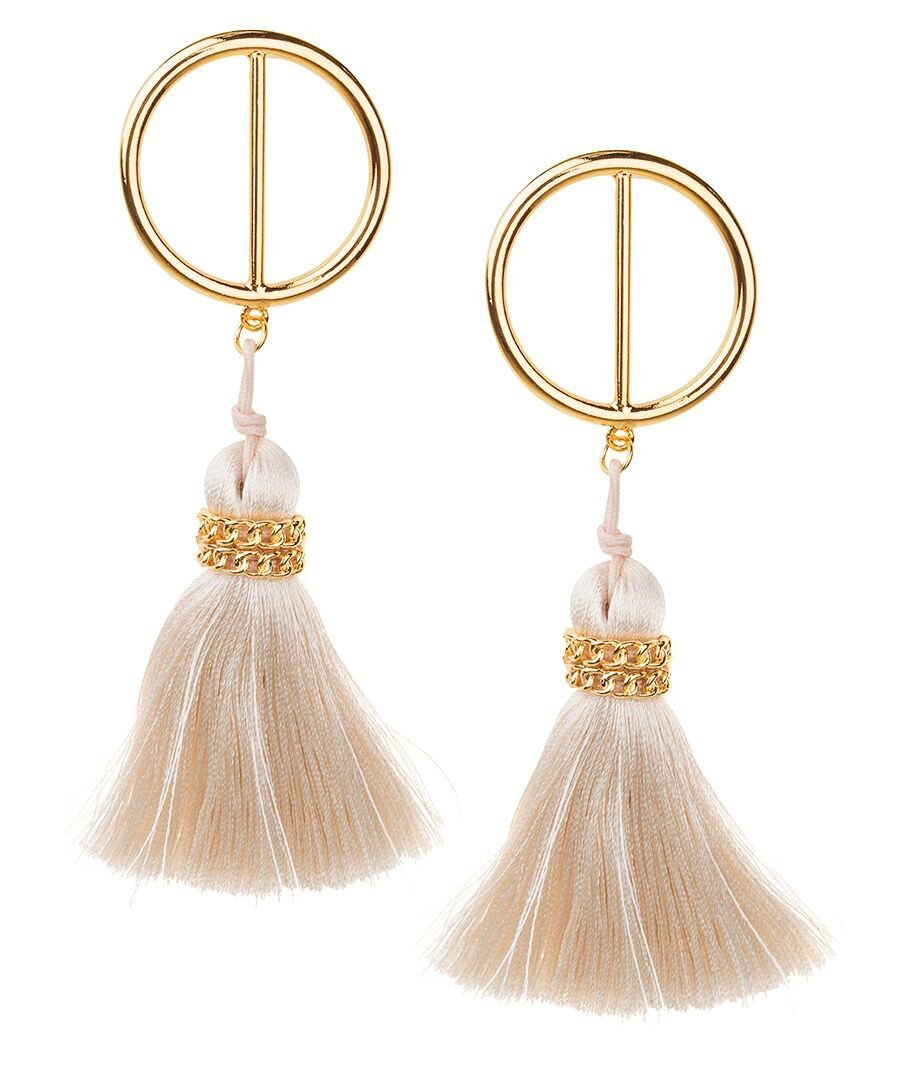 Mia Tassel Hoop