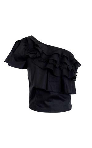 LAYERED PEPLUM TOGO TOP