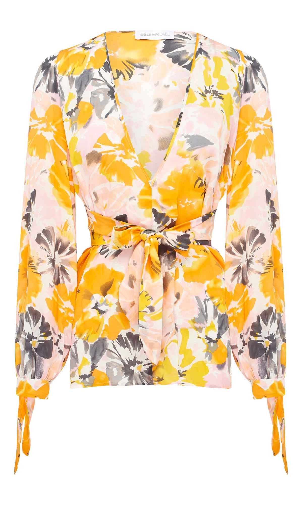 PASSIONFRUIT BLOUSE SAFFRON FLORAL