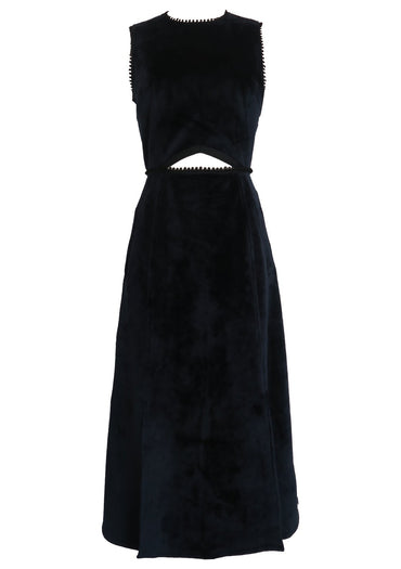 Peek-a-boo Sleeveless Slit Dress