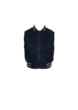 Rosette Mesh Bomber Vest
