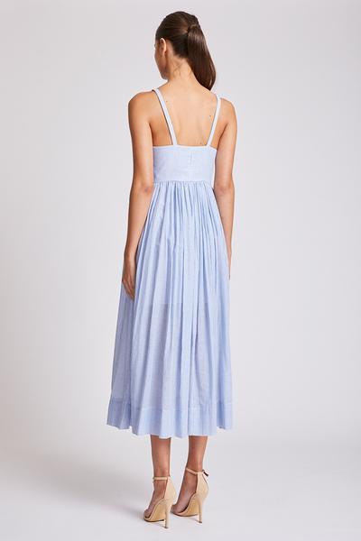 ST MARTIN TIE FRONT MIDI DRESS