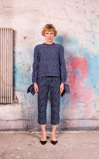 Statement Button Cigarette Pants