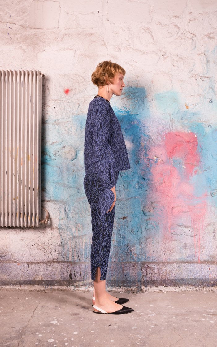 Statement Button Cigarette Pants