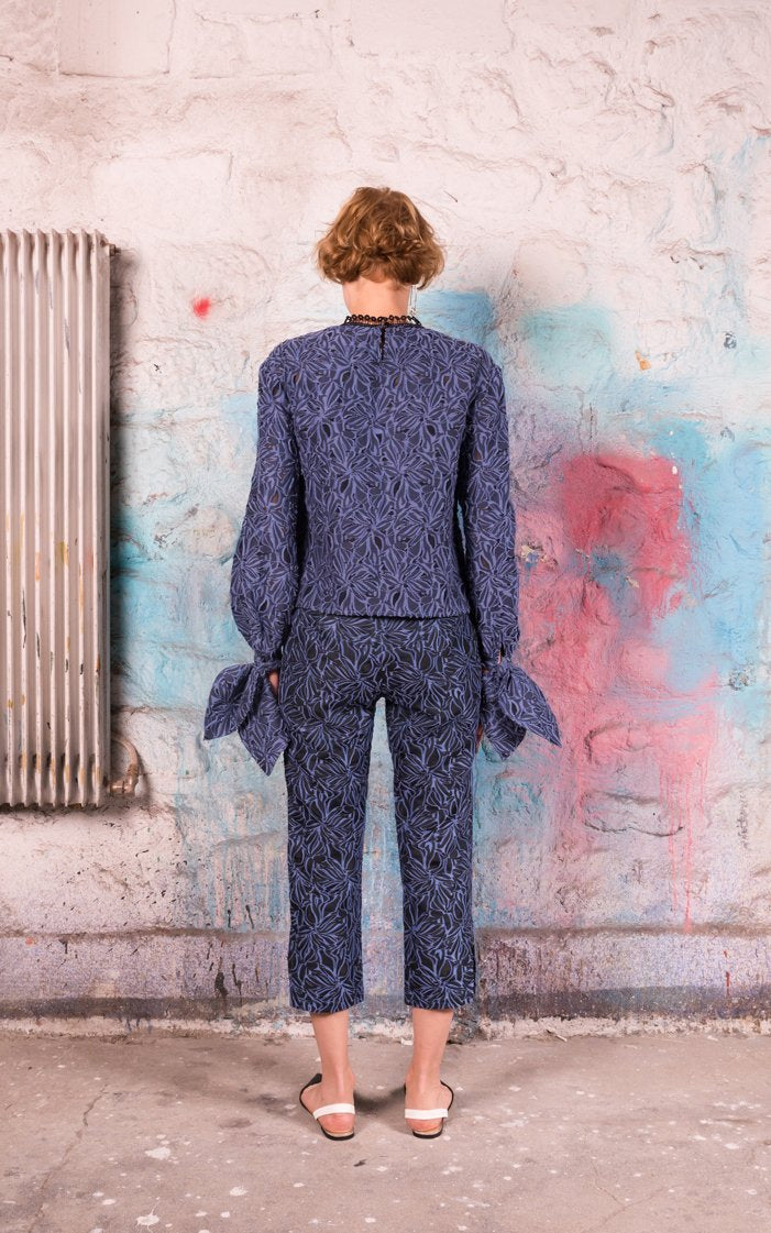 Statement Button Cigarette Pants