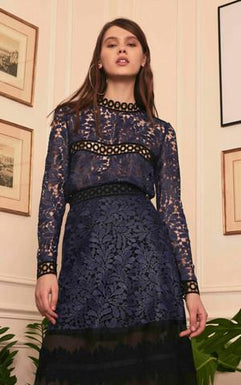 Teal Guipure Lace Top