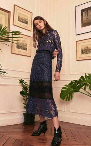 Teal Guipure Lace Top