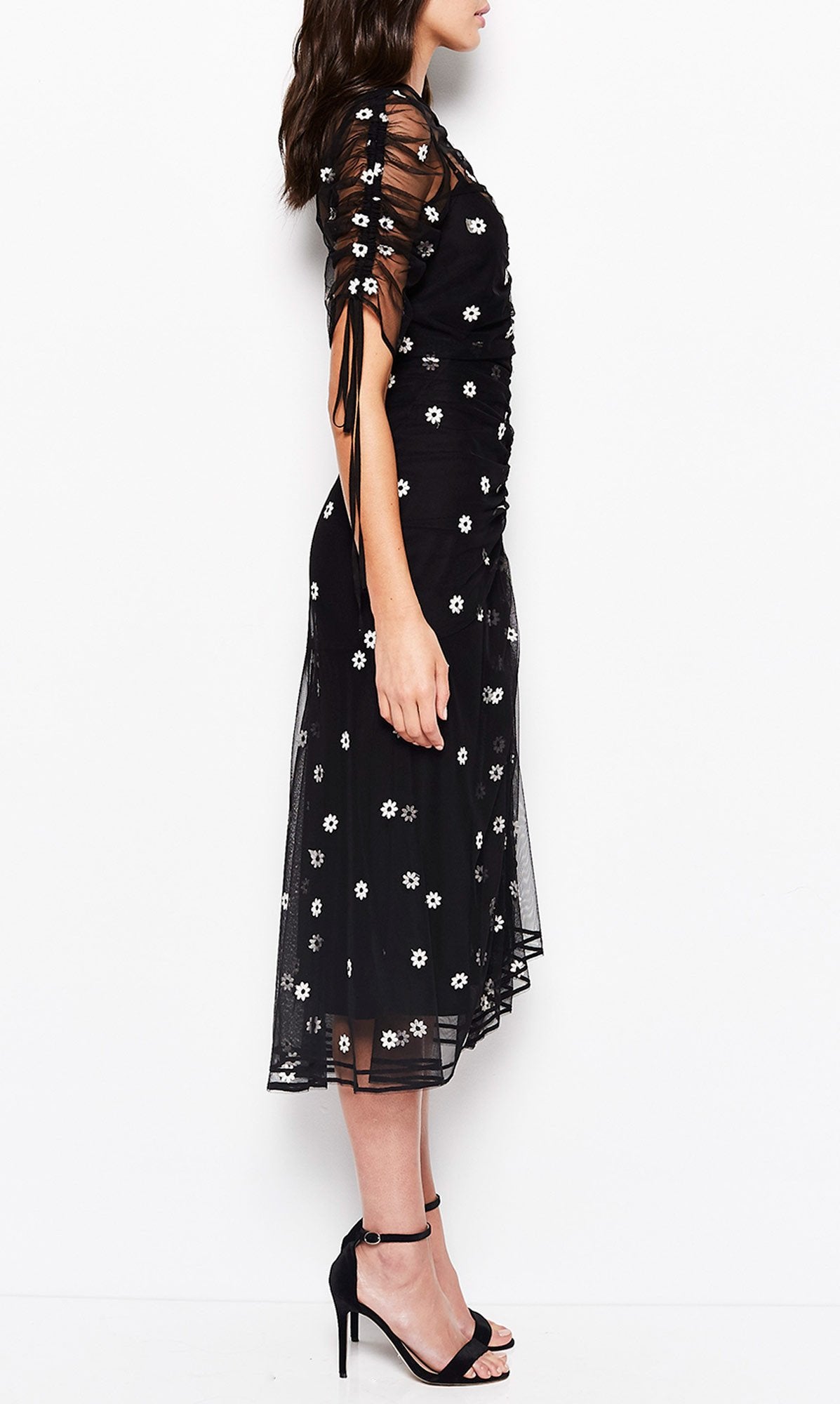 THE GARDEN PARTY DRESS BLACK DAISY
