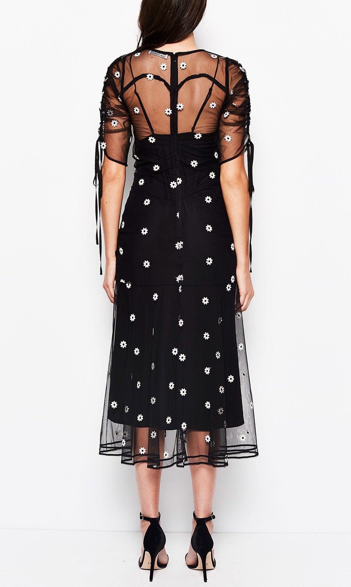THE GARDEN PARTY DRESS BLACK DAISY
