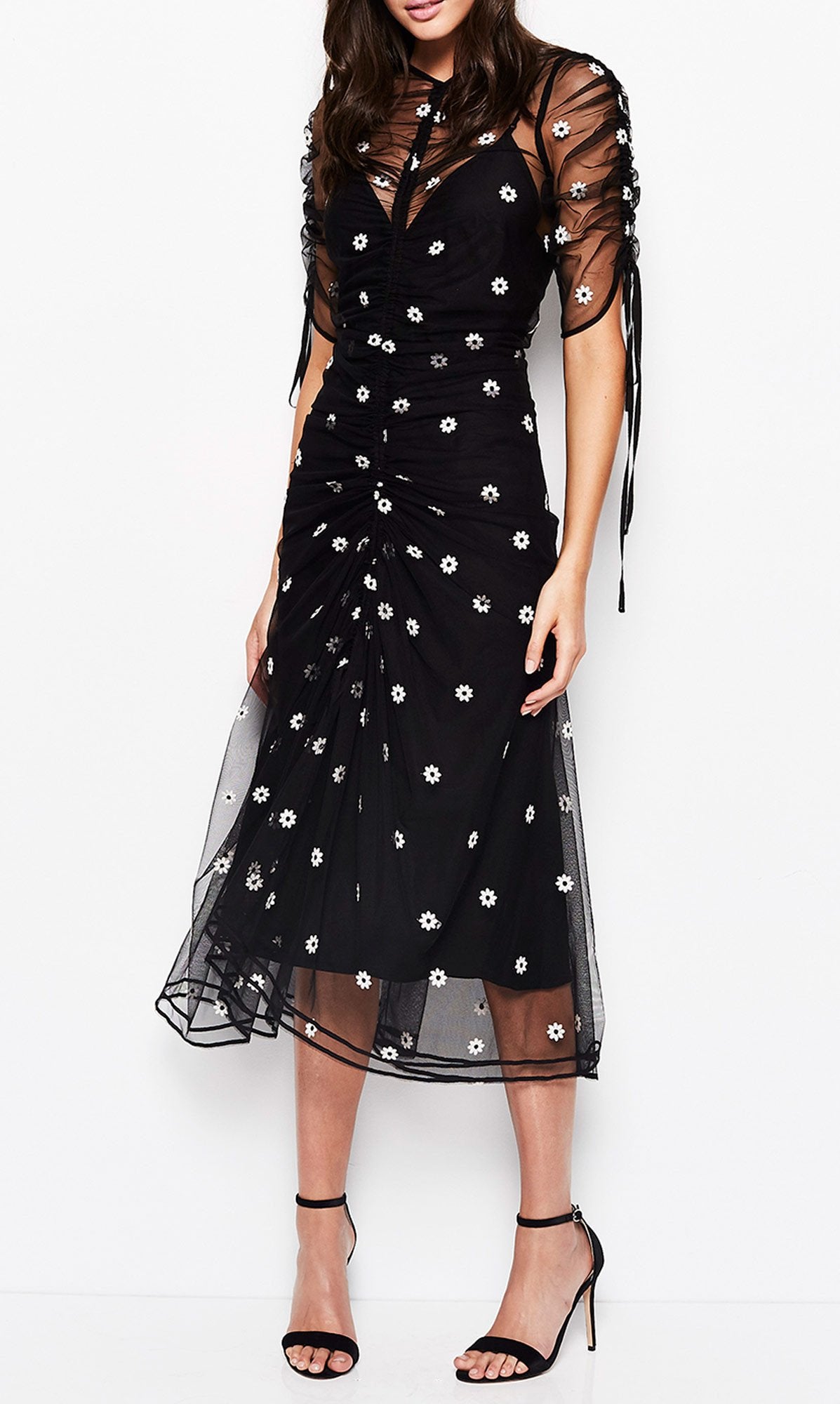 THE GARDEN PARTY DRESS BLACK DAISY