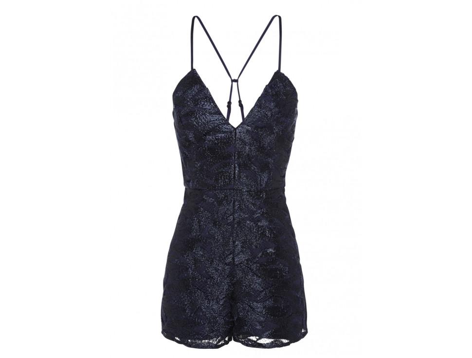 Disco Night Playsuit (Ink)