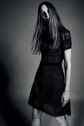 Cable Lace Midi Dress